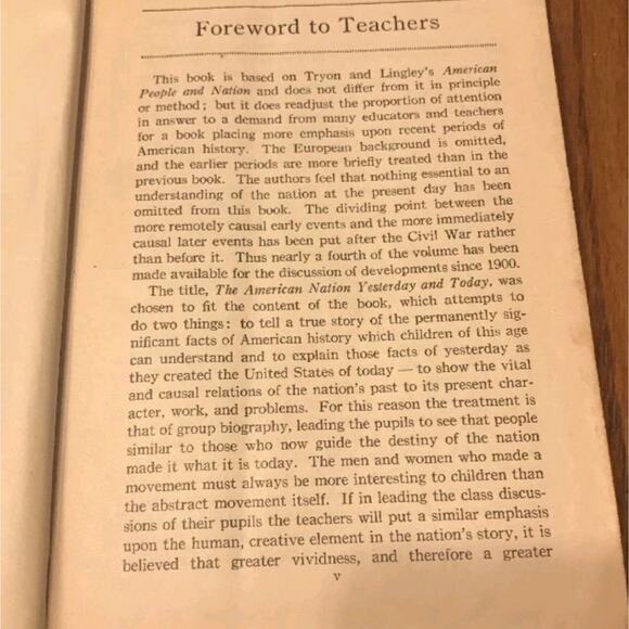Vintage Book The American Nation Yesterday and Today, Lingley and Morehouse 1930 - Picture 4 of 4